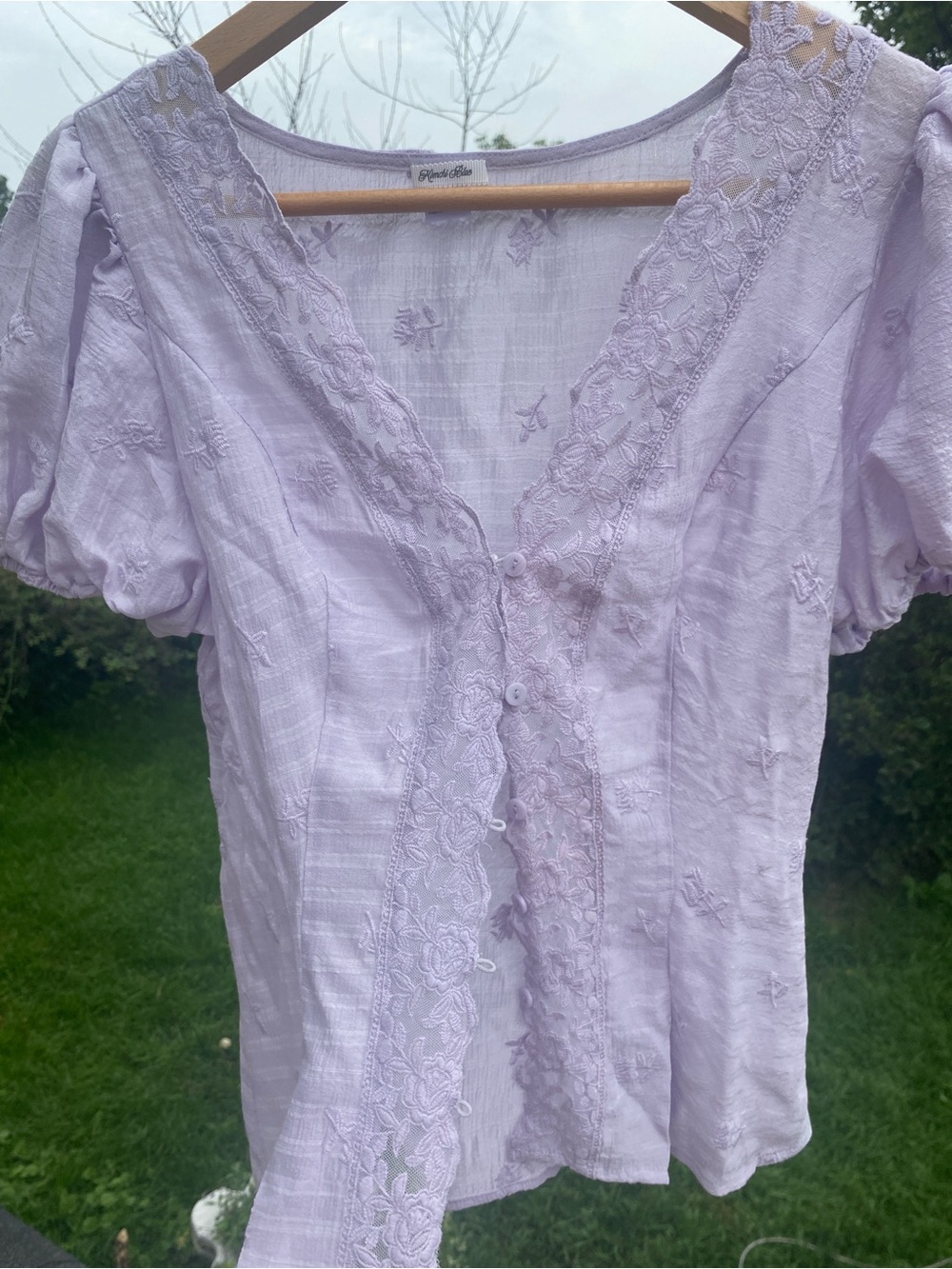 Kimchi Blue Lilac Blouse - Picture 2 of 4